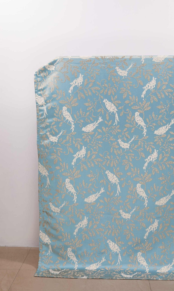 French Country  Curtains for Living, Bedroom, Kitchen, Bathroom (Blue)