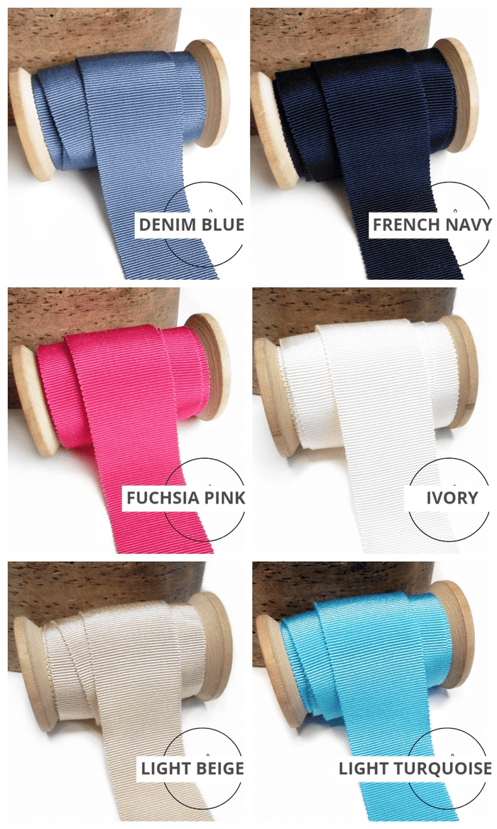 French grosgrain ribbon trimming