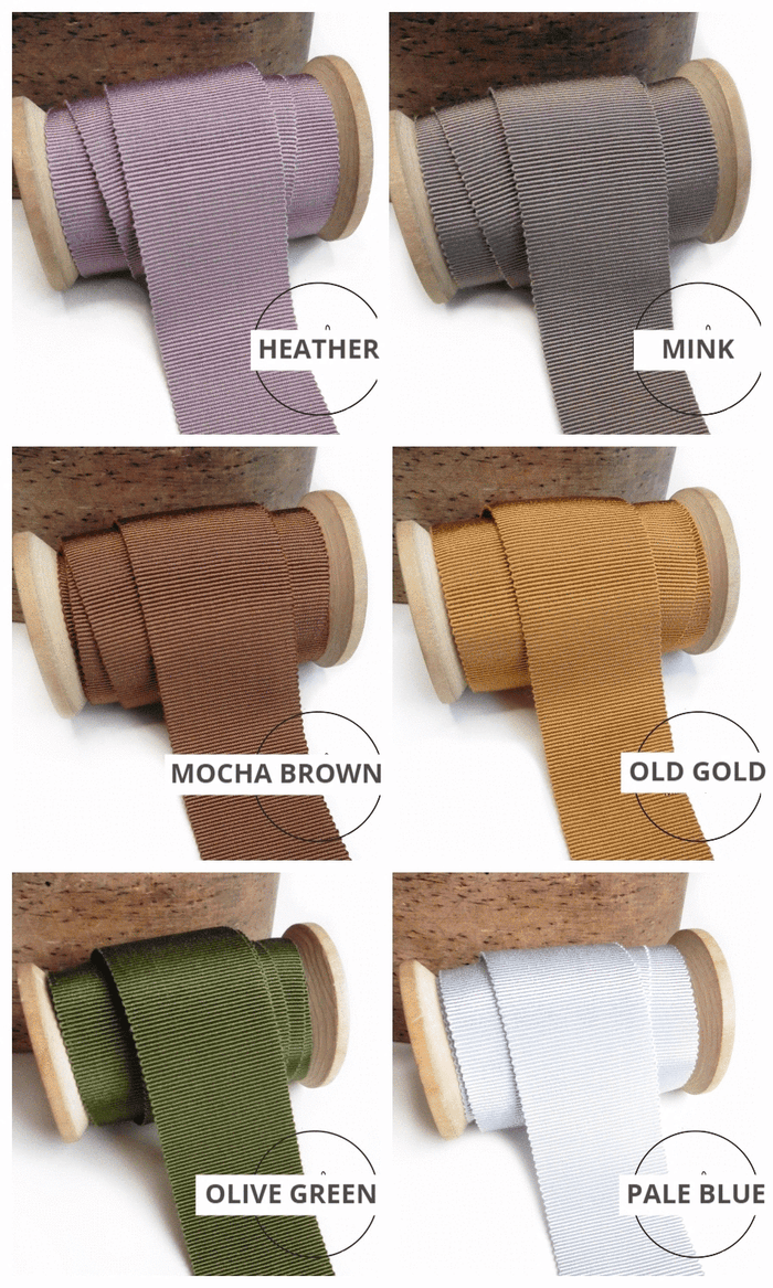 Drapery grosgrain ribbon trimming