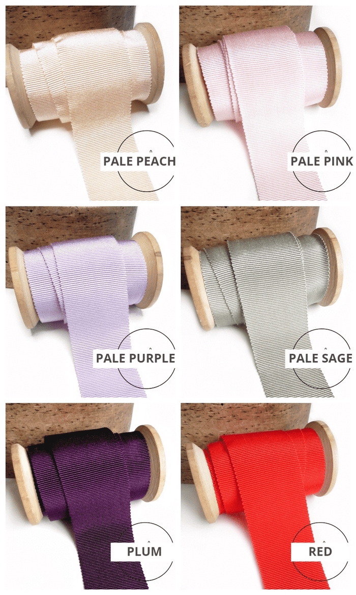 Curtain grosgrain ribbon trimming