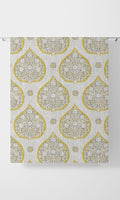 Paisley Curtains (Yellow/ Gray)