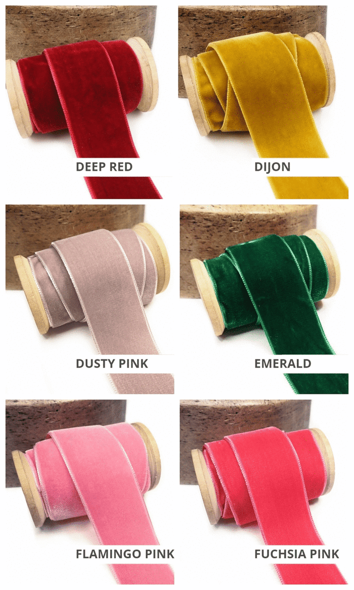 Velvet ribbon trimming border tape