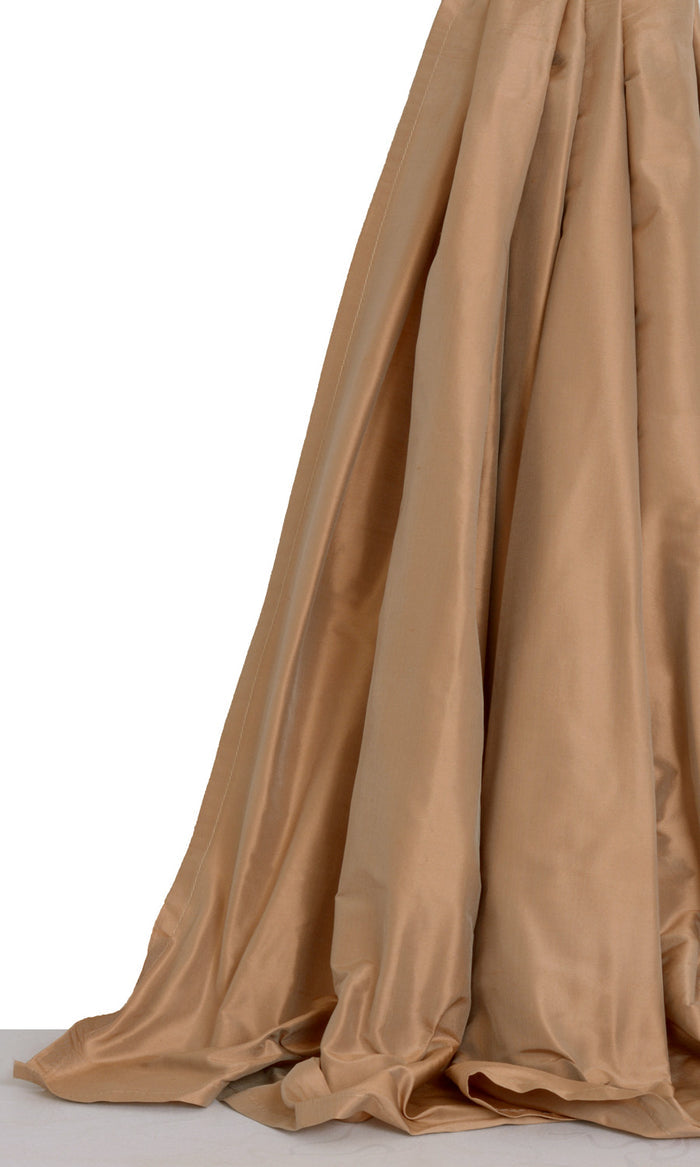 Shantung Silk Curtains for Living, Bedroom, Kitchen, Bathroom (Peach/ Salmon)
