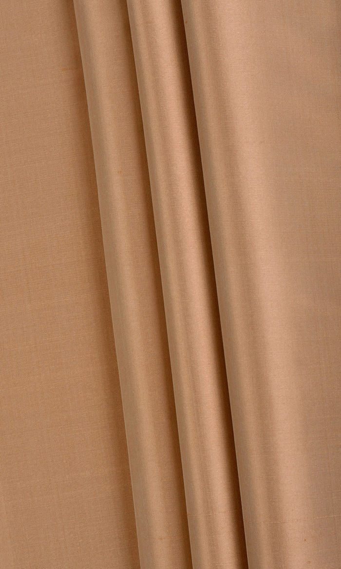 Shantung Silk Fabric By the Metre for Curtains & Drapes (Peach/ Salmon)
