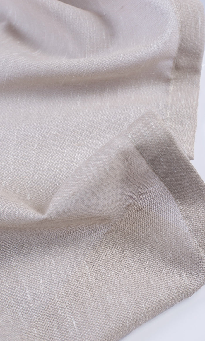 Plain Textured Sheer Fabric Material By the Metre (Pale Pink)