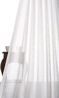 Plain Sheer Home Décor Fabric By the Metre (White)