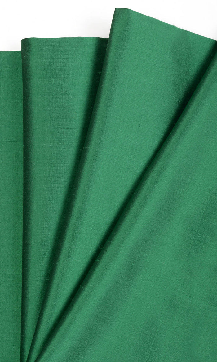 Shantung Silk Curtains (Emerald Green) Extra Long Short Wide