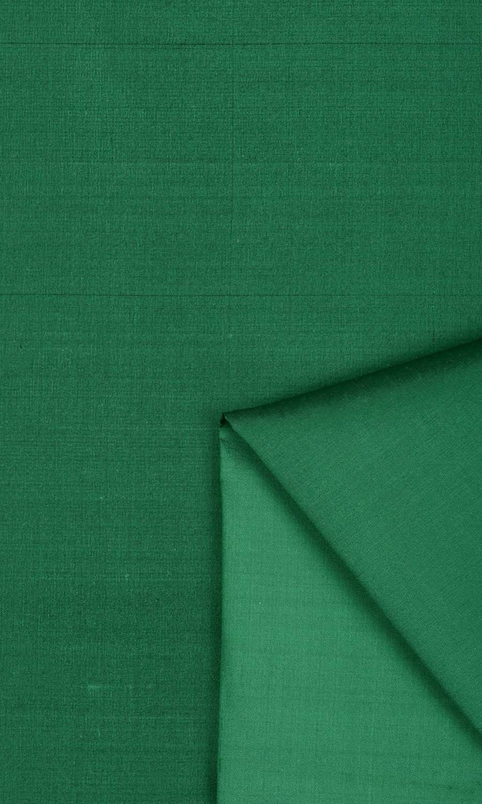 Shantung Silk Curtains / Drapes / Window Drapery Panels (Emerald Green)