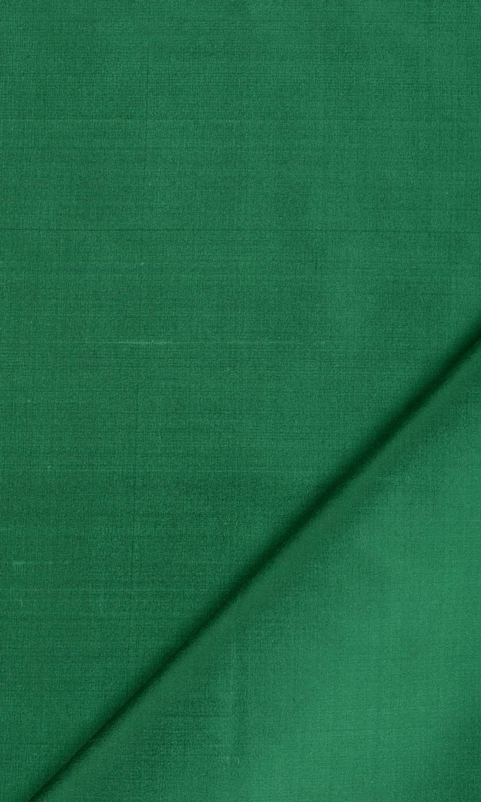 Shantung Silk Made-to-Measure Curtains (Emerald Green)