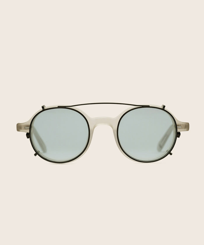 Johann Wolff Gatsby Matte Black Blue Photochromic Clip #color_matte-black-light-blue