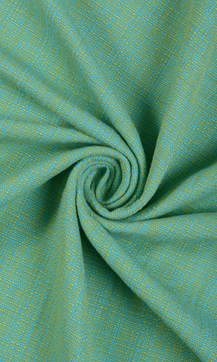 Cotton Fabric Material By the Metre (Green-Blue)