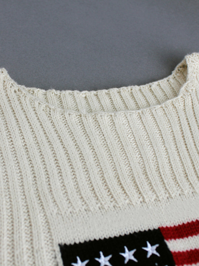 Geometric Knit Sleeveless Top