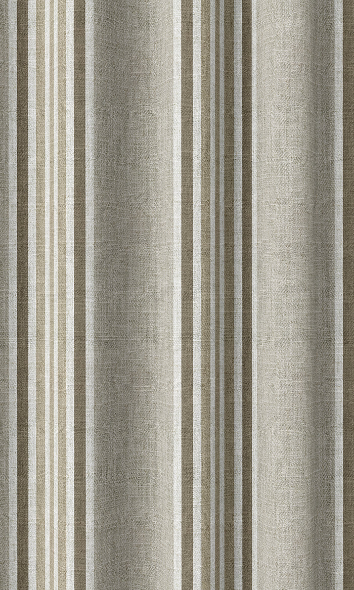 Modern Striped Curtains (Tan/ Brown)