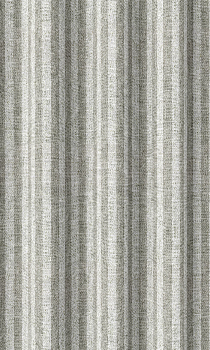 Modern Striped Curtains (Grey/ White)
