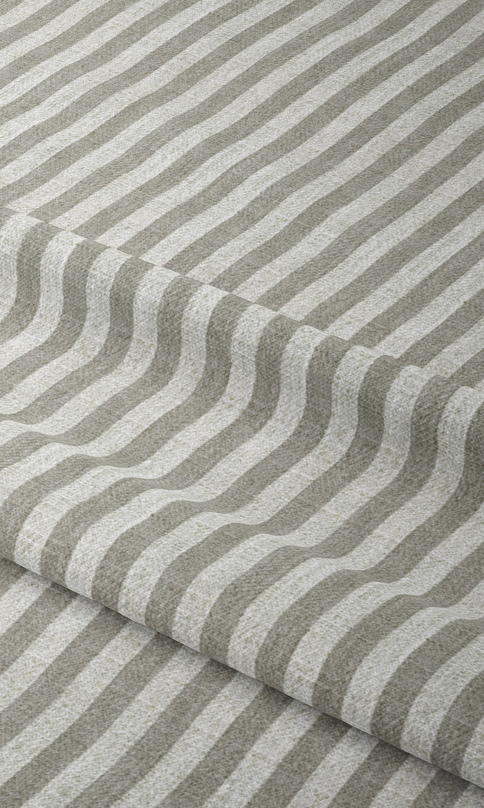 Modern Striped Curtains for Living, Bedroom, Kitchen, Bathroom (Grey/ White)