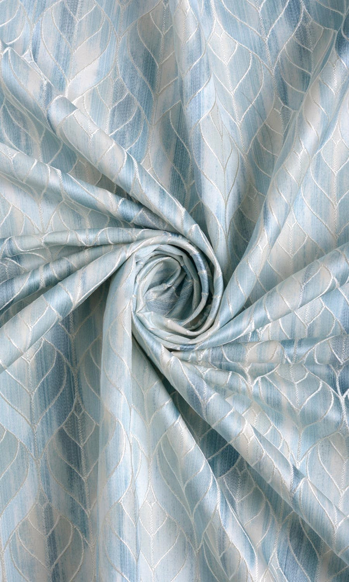 Petal Patterned Home Textile Fabric Material By the Metre (Blue)