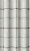 Check Patterned Drapes (Parchment White/ Blue)