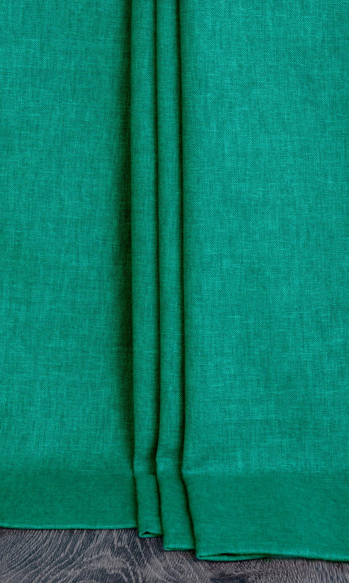 Green Print Fabric Material By the Metre (Turquoise Green)