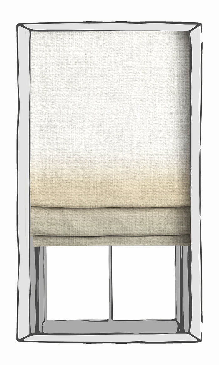 3-Tone Ombre Drapes for Living, Bedroom, Kitchen, Bathroom (Yellow/ Beige)