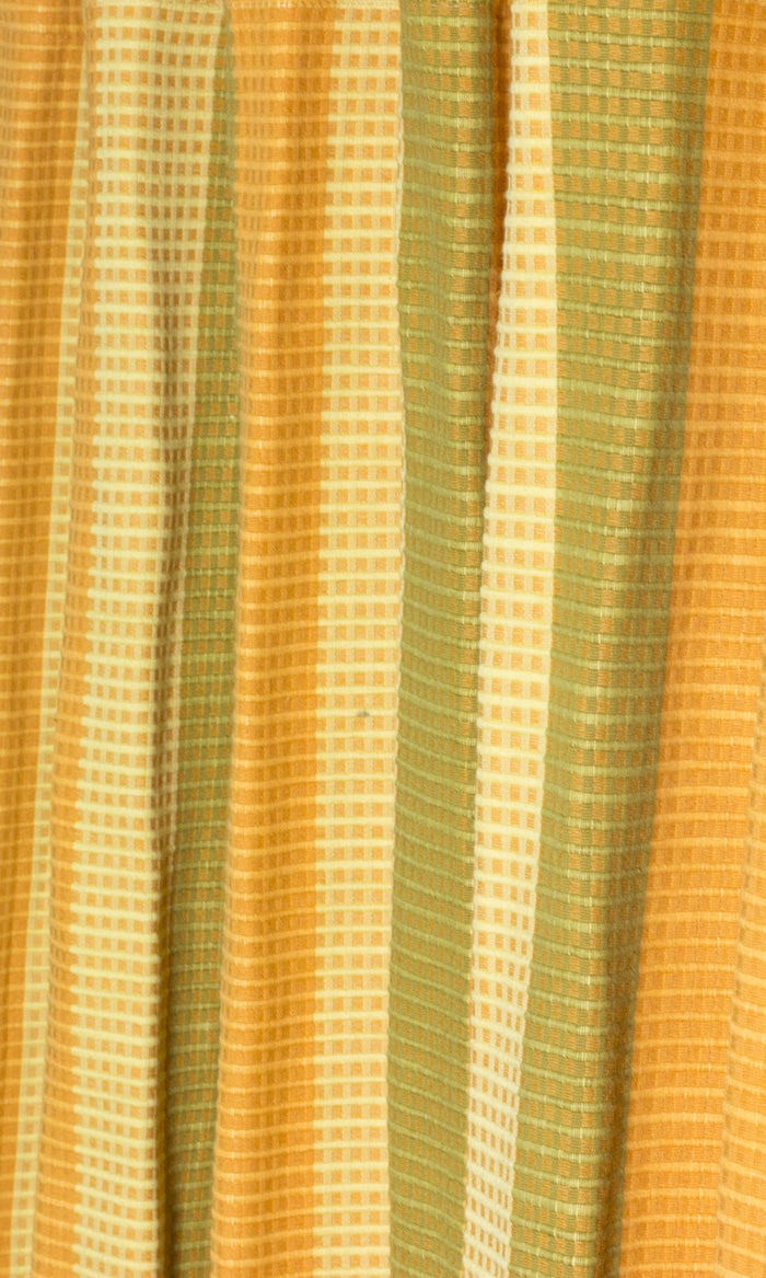 Cotton Window Treatments Fabric By the Metre (Yellow/ Green)