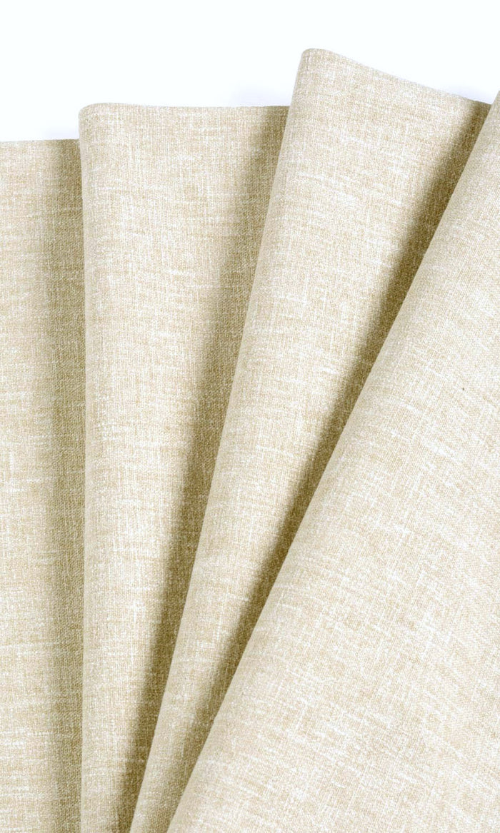 Linen Texture Fabric Material By the Metre (Oatmeal Beige)