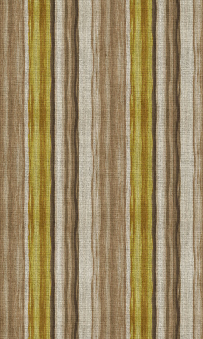 Modern Striped Fabric Material By the Metre (Yellow/ Brown)