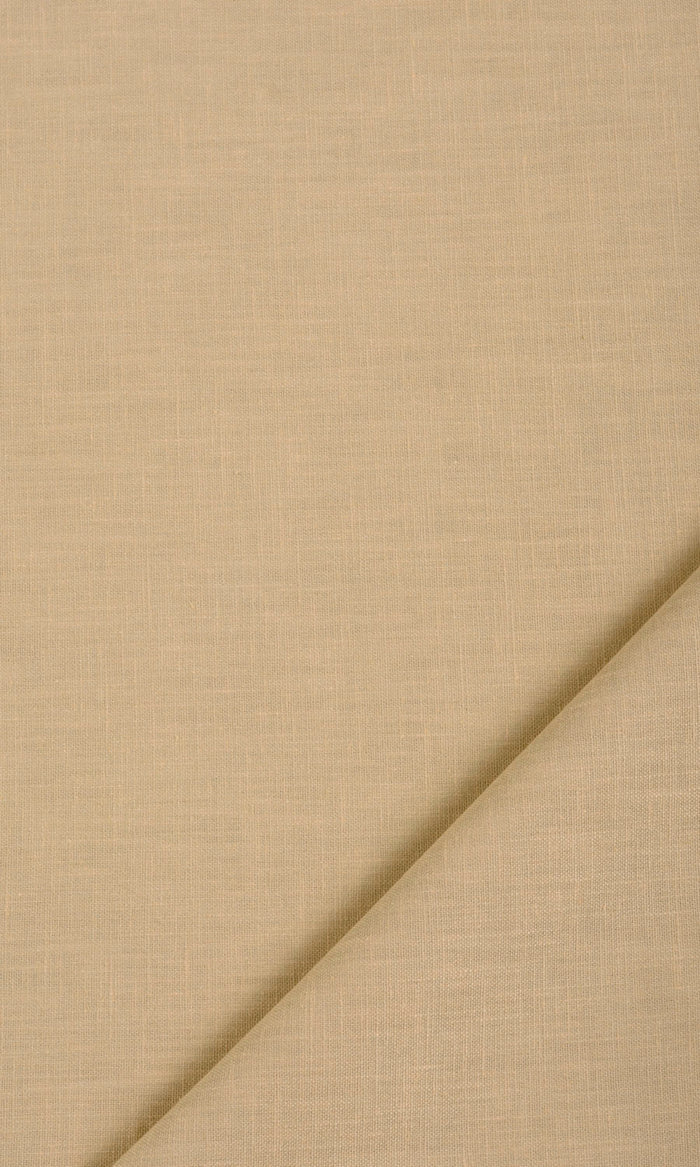 Poly-Cotton Home Textile Fabric Material By the Metre (Mustard Yellow/ Wheat Beige)