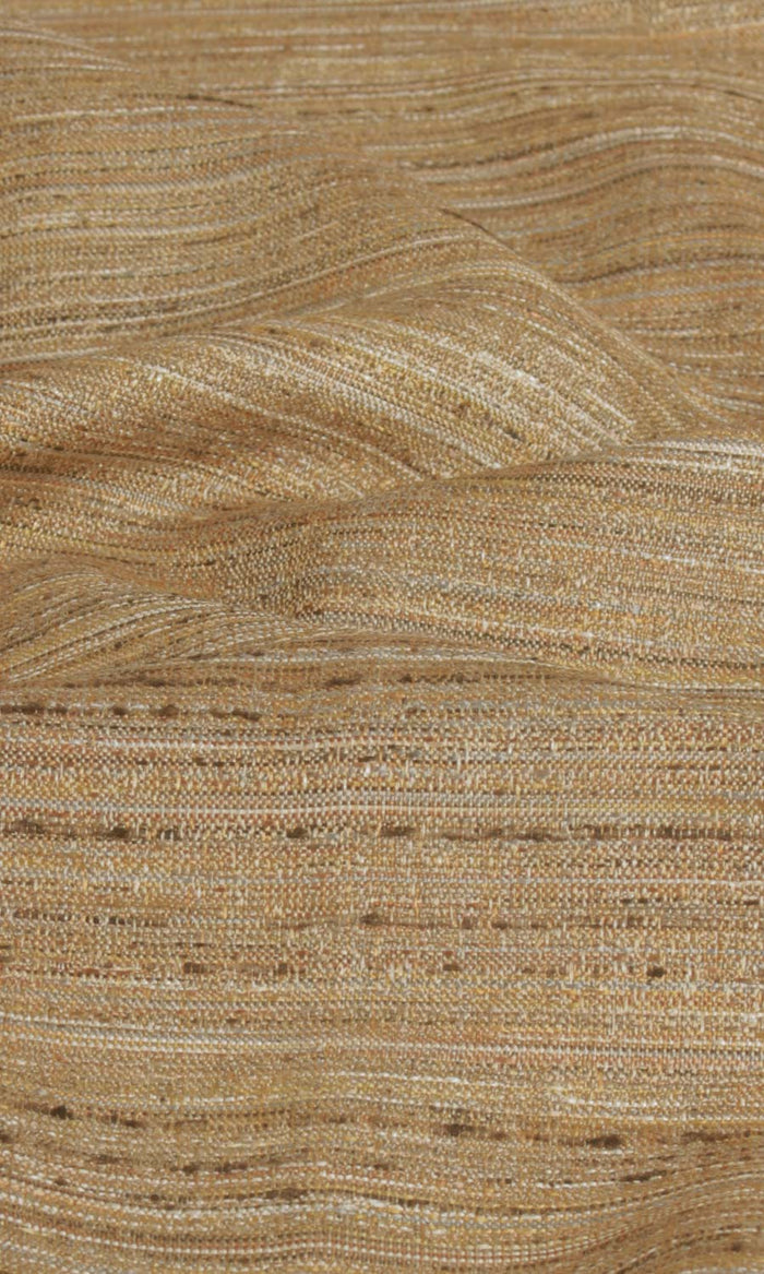 Textured Fabric Material By the Metre (Golden Brown)