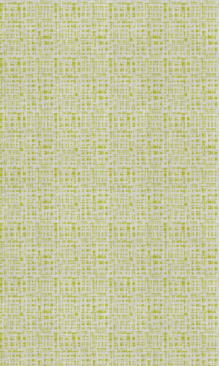 Abstract Print Fabric Material By the Metre (White/ Pear Green)