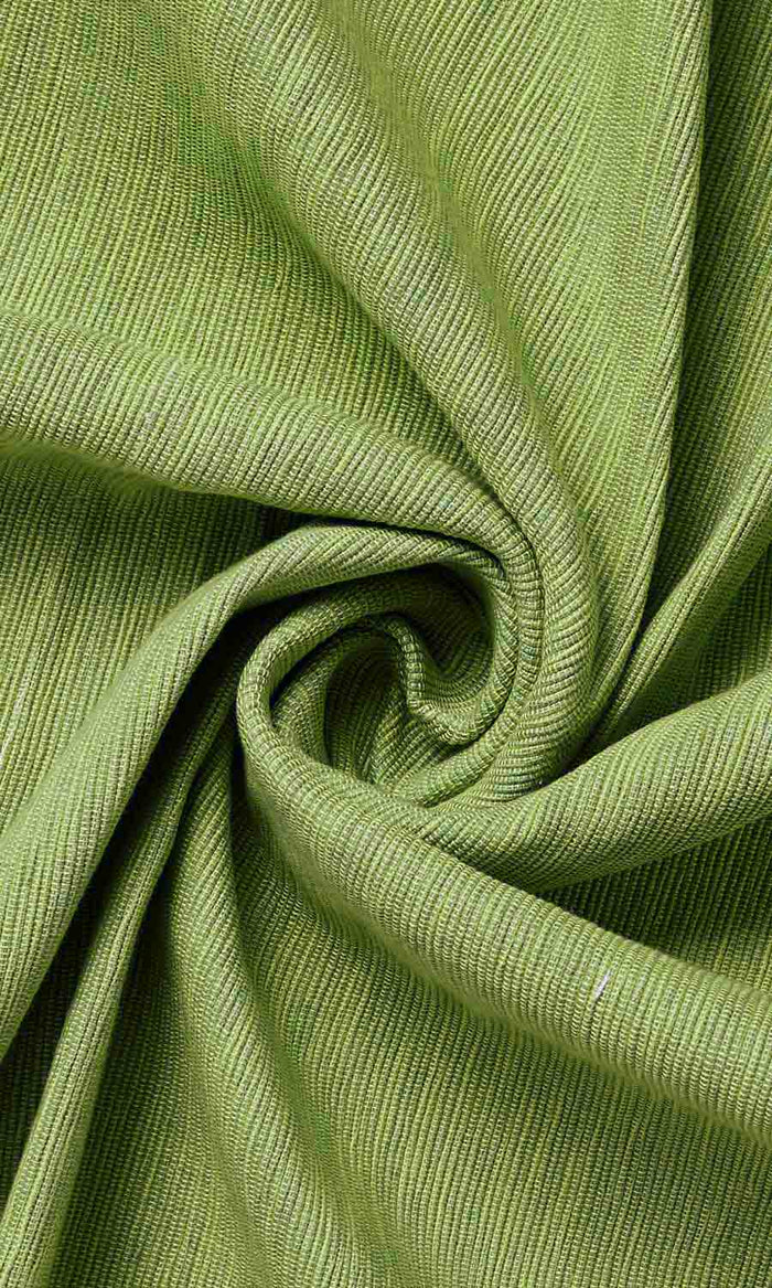 Cotton Window Treatments Fabric By the Metre (Green Cotton)