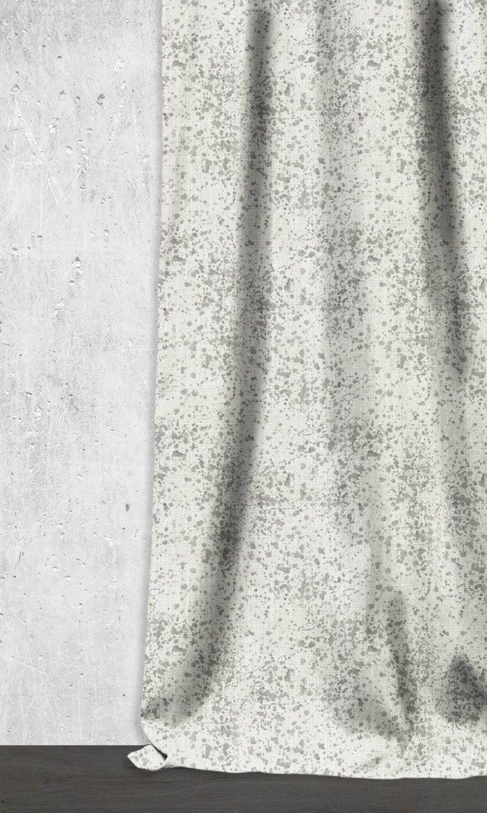 Abstract Print Home Décor Fabric By the Metre (Eggshell White/ Grey)
