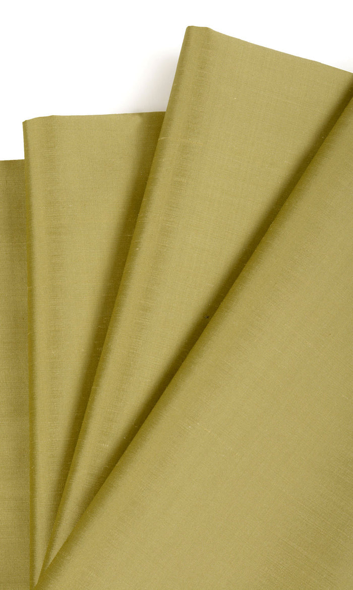 Shantung Silk Home Textile Fabric Material By the Metre (Warm Green)
