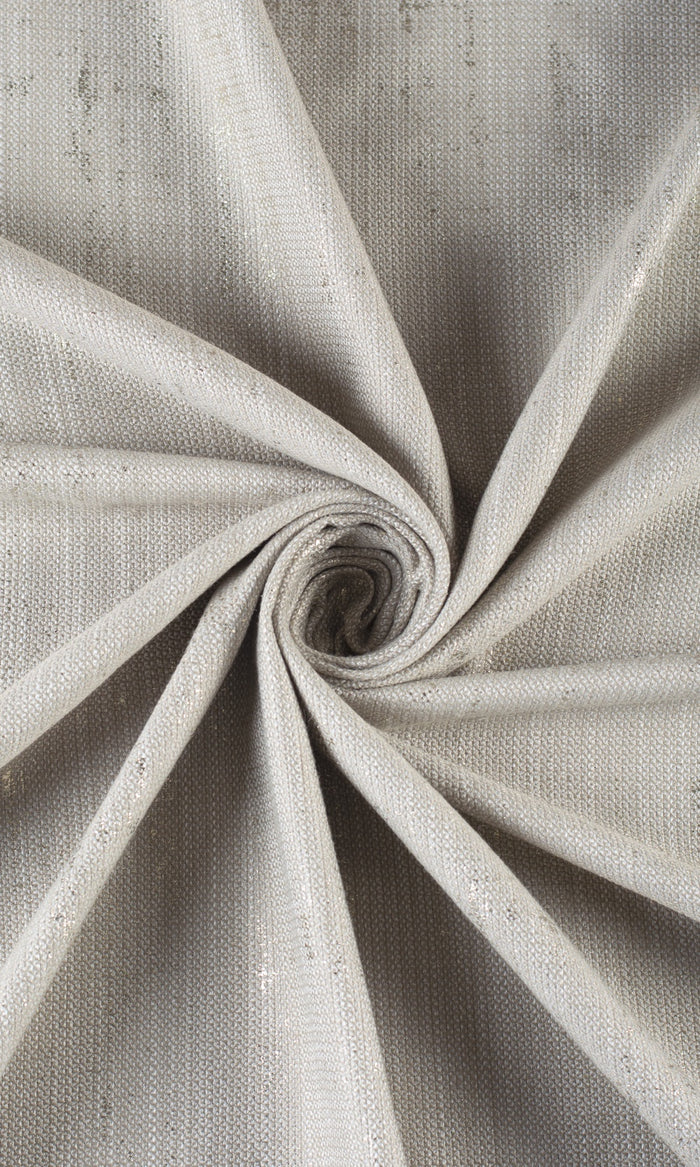 Metallic Accented Fabric Material By the Metre (Taupe Gray-Brown)