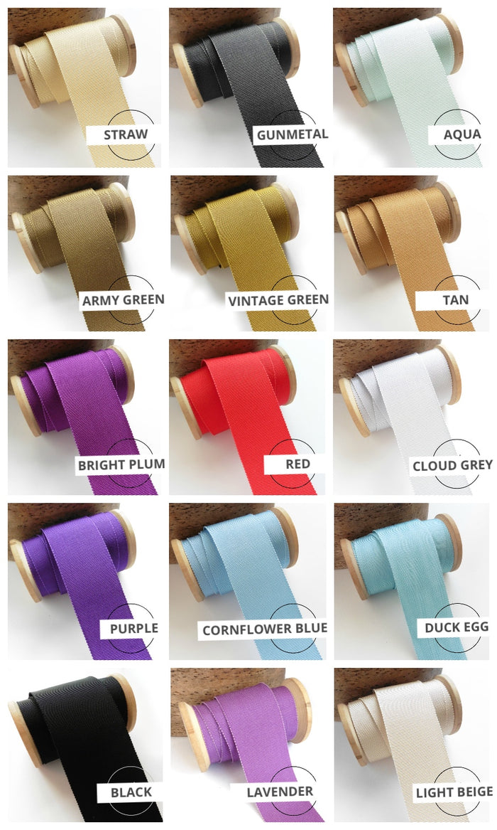 Curtain grosgrain ribbon trimming