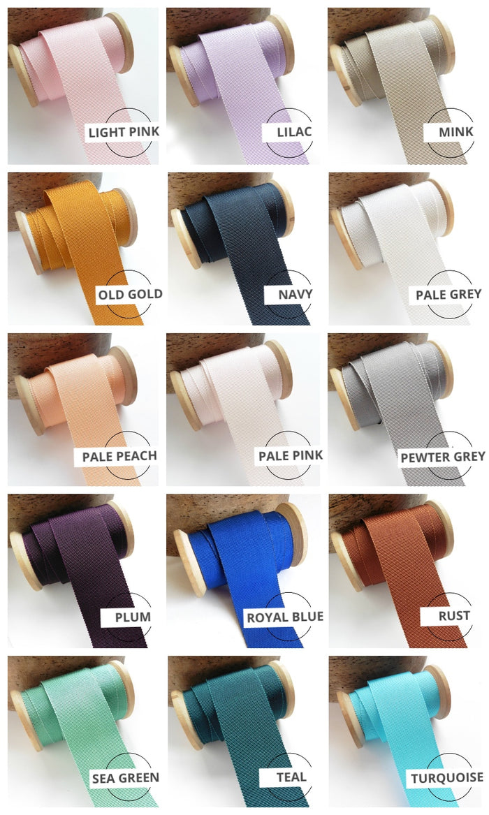 Grosgrain ribbon tape curtain trimming