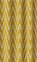 Chevron Print Home Décor Fabric By the Metre (Deep Yellow/ White)