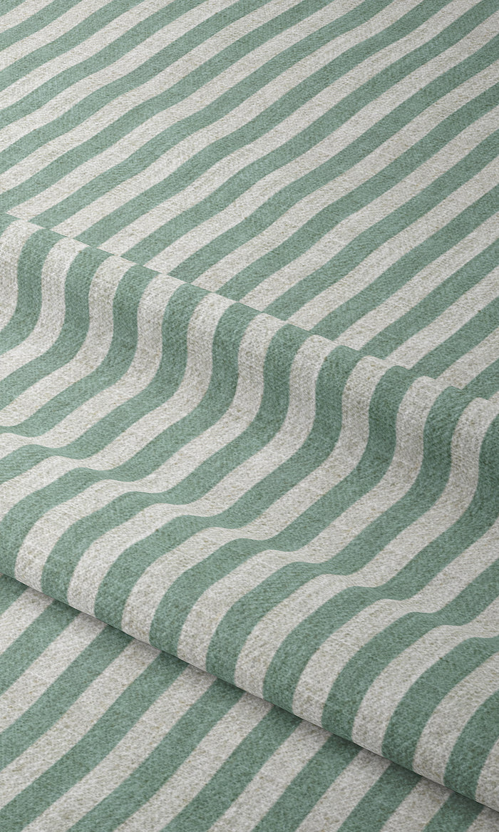 Modern Striped Curtains for Living, Bedroom, Kitchen, Bathroom (Blue/ White)
