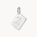 halifax postcard charm - sterling silver