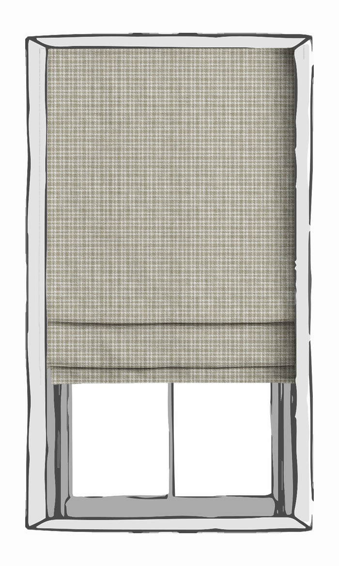 Striped Fabric Material By the Metre (Sand Beige/ White)