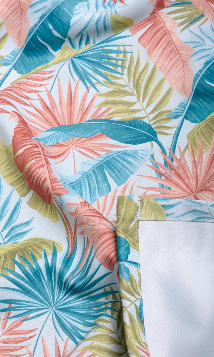 Botanical Floral Fabric By the Metre for Curtains & Drapes (Red/ Blue/ Green)