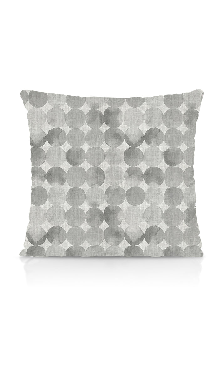 Polka Dot Home Textile Fabric Material By the Metre (Pewter Grey/ White)