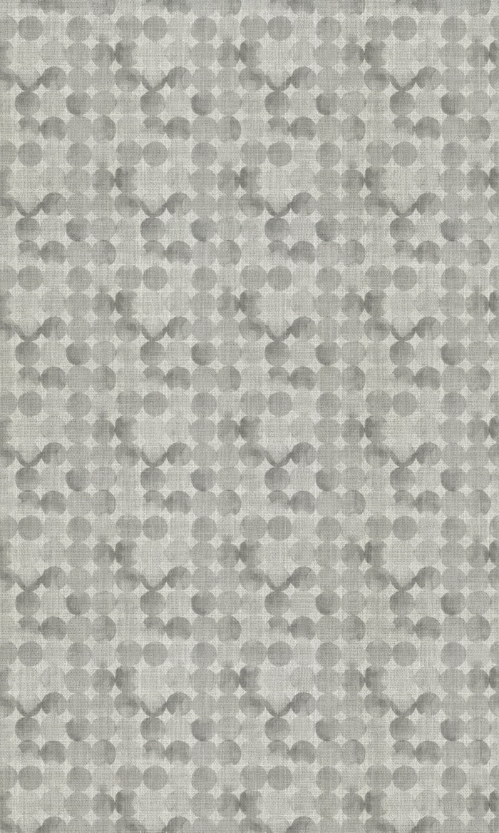 Polka Dot Fabric Material By the Metre (Pewter Grey/ White)