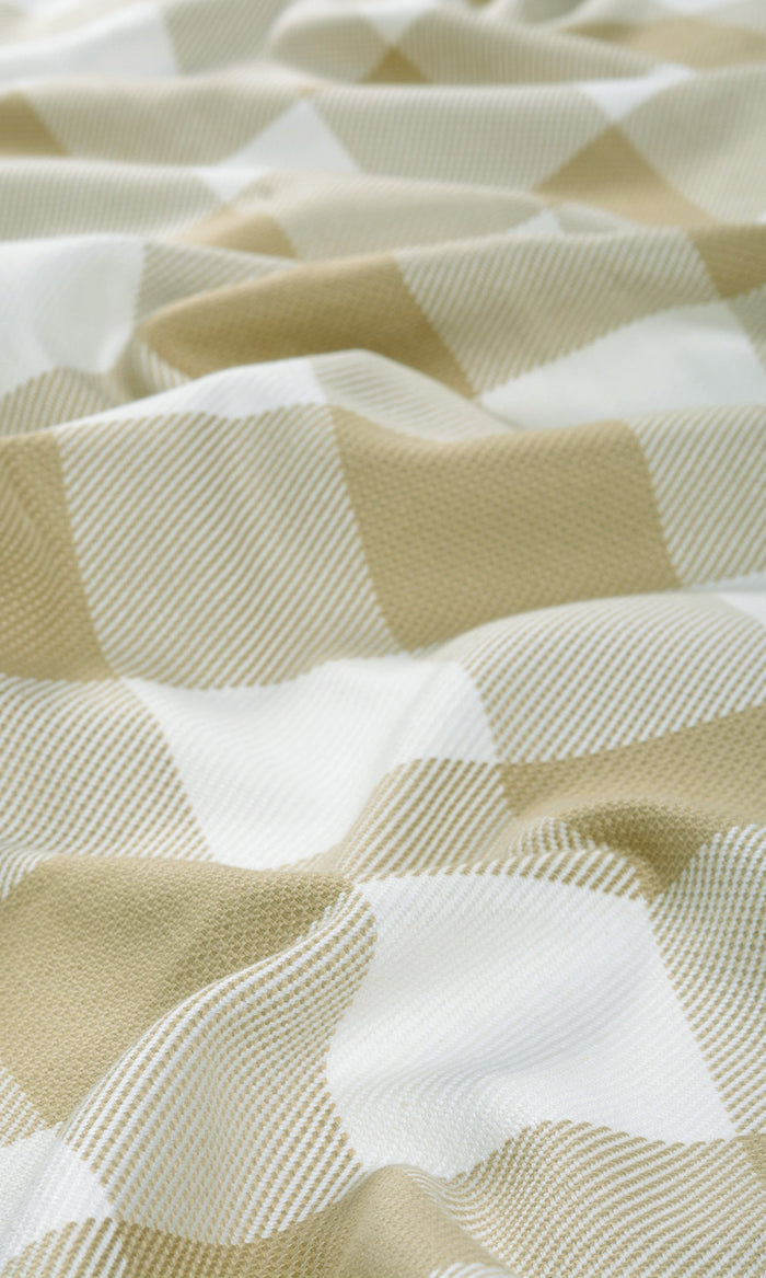 Buffalo Plaid Made-to-Measure Curtains (Khaki Brown/ White)