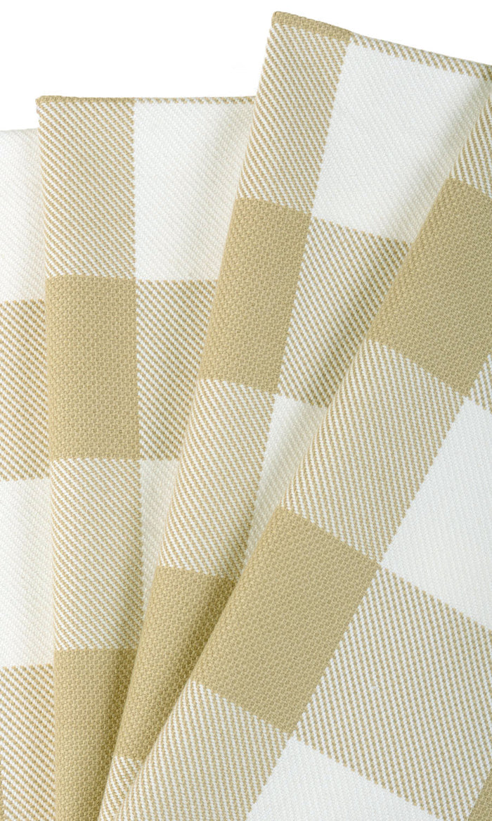 Buffalo Plaid Drapes (Khaki Brown/ White) Extra Long Short Wide