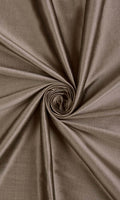 Shantung Silk Curtain Panels (Mocha Brown)