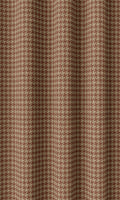 Houndstooth Print Drapery (Red & Beige)