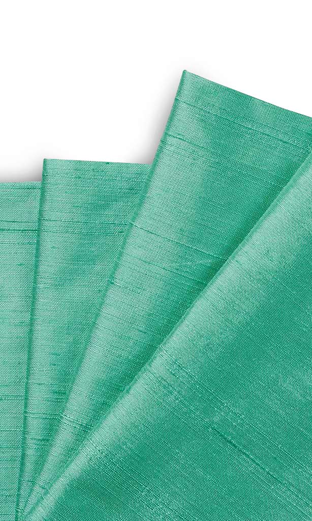 Pure Silk Curtains for Living, Bedroom, Kitchen, Bathroom (Mint Sea Green)