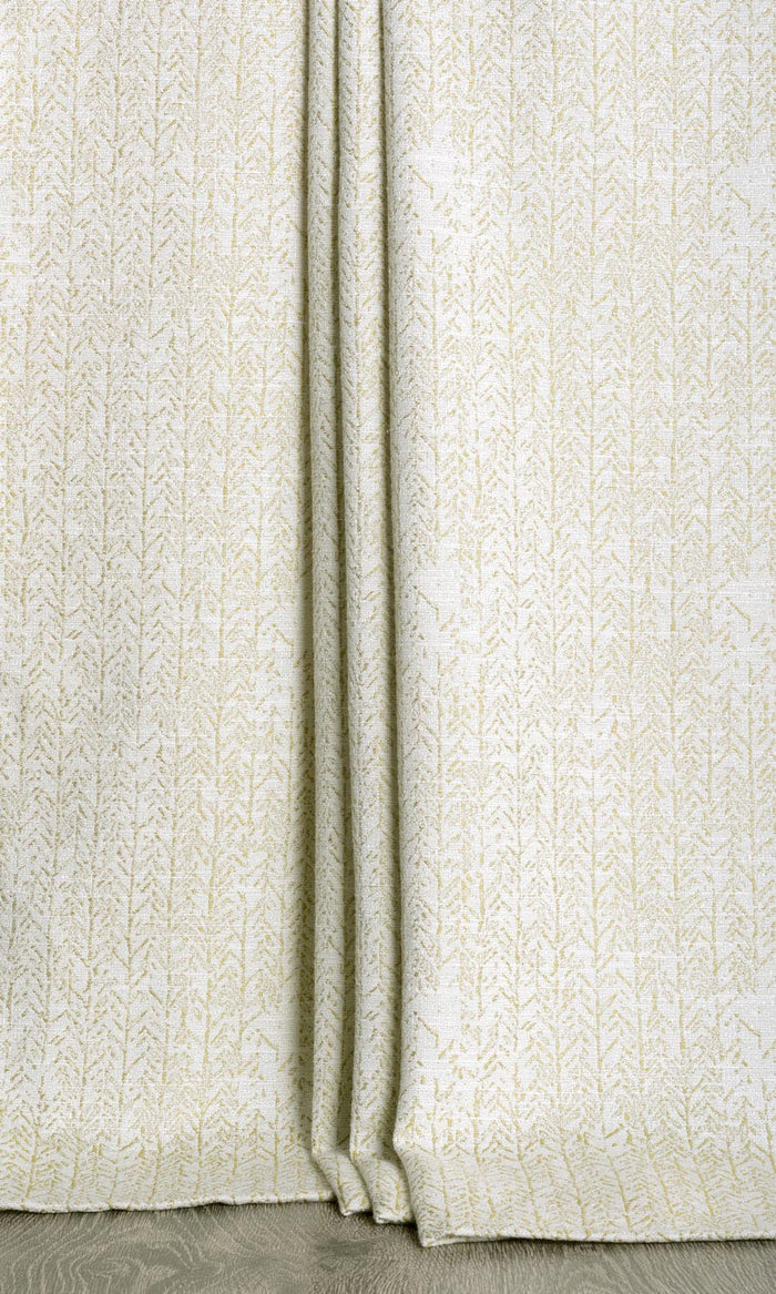 Herringbone Poly-Cotton Home Décor Fabric By the Metre (Pale Green)