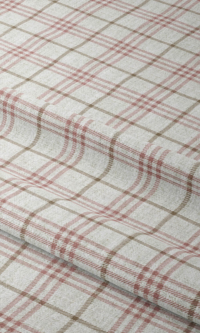 Checkered Drapes (White/ Pink/ Red) Extra Long Short Wide