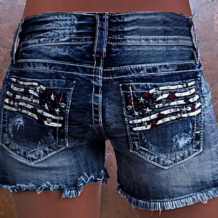 High-Waist Cropped Straight-Leg Denim Jeans